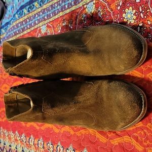 Brown Suede Booties